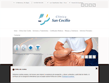 Tablet Screenshot of clinicasancecilio.net